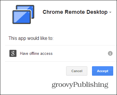 Autorizar PC de escritorio remoto de Chrome