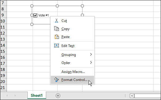 Insertar una casilla de verificación en Microsoft Excel