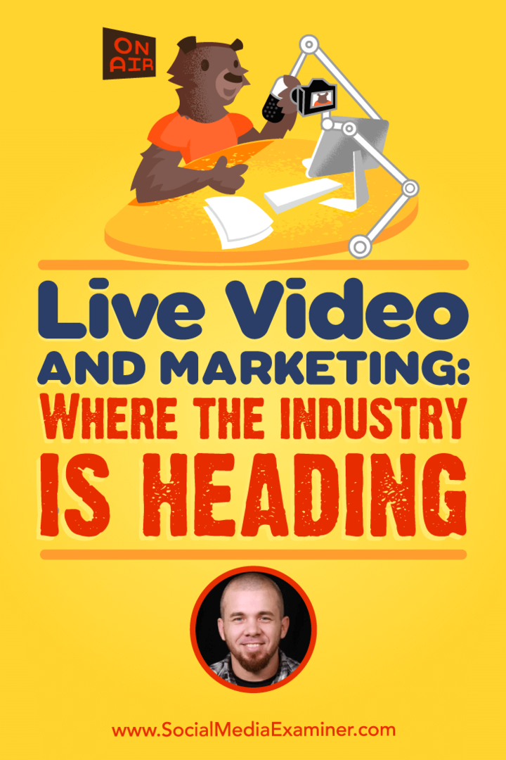 Video en vivo y marketing: hacia dónde se dirige la industria con información de Brian Fanzo en el podcast de marketing en redes sociales.