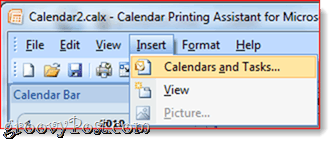 Impresión de calendarios de Outlook de Overlain