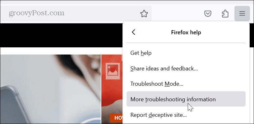 más solución de problemas de Firefox