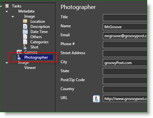 Datos profesionales del fotógrafo de Microsoft Pro Photo Tools:: groovyPost.com
