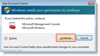 Establecer el comportamiento de la cuenta de usuario para el Control de cuentas de usuario (UAC) Windows Vista