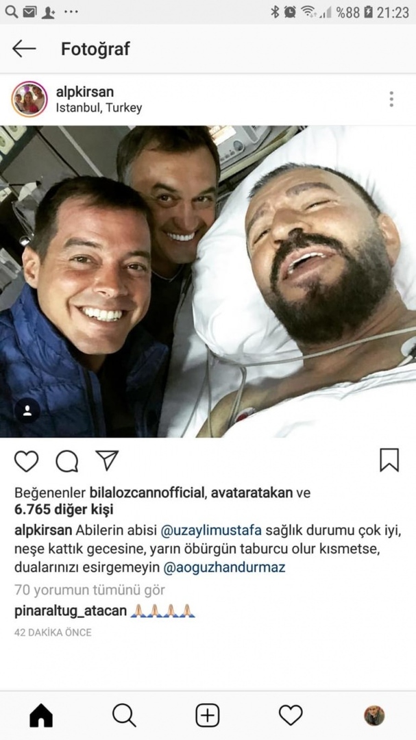 ¡La primera foto de Mustafa Topal que tuvo un ataque al corazón!