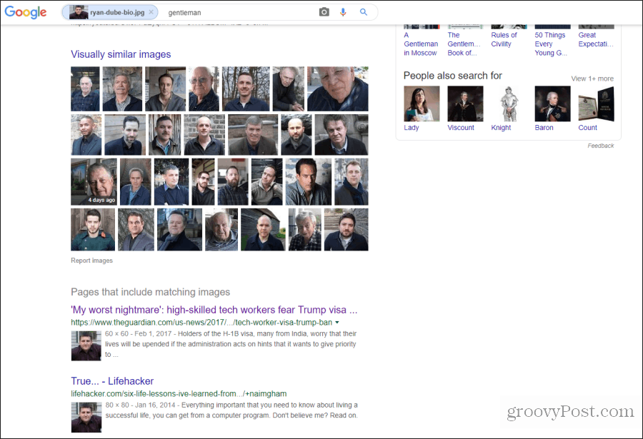 búsqueda de cara de google