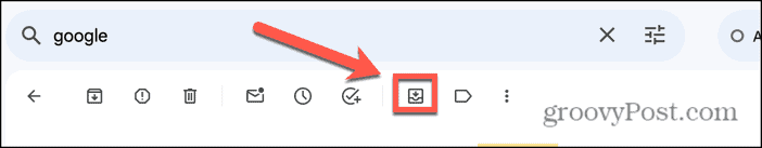 gmail mover a icono de bandeja de entrada