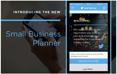 planificador de pequeñas empresas de twitter