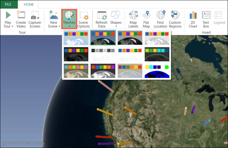 Temas de mapas 3D