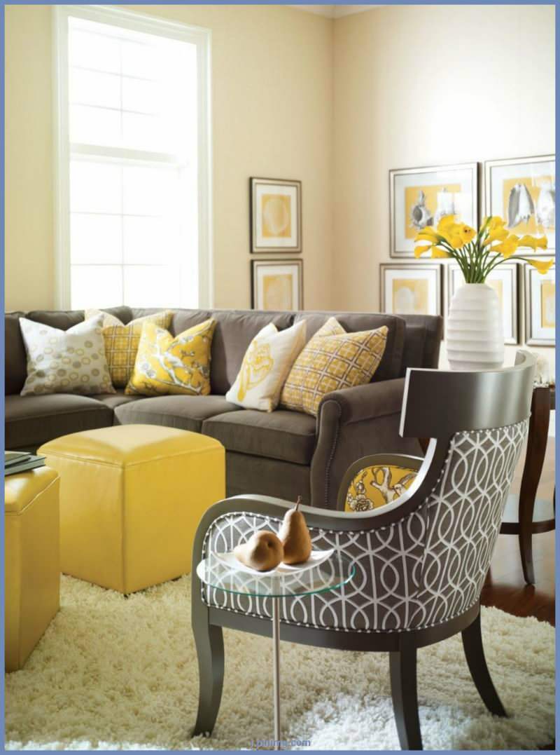 Ideas de decoración del hogar gris y amarillo 2021! Muestras de decoración de color amarillo y gris