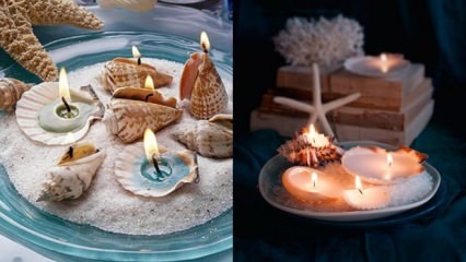 Hacer candelabros a partir de conchas marinas