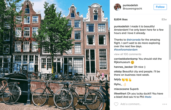Air Canada se asoció con influencers de Instagram para promover nuevas rutas a Ámsterdam, Ciudad de México y Dubái.