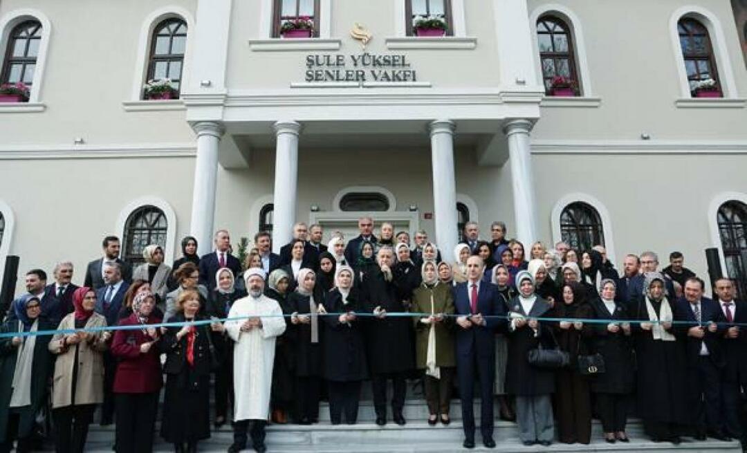 Se inauguró el edificio de servicios de la Fundación Şule Yüksel Şenler bajo el liderazgo del presidente Erdoğan