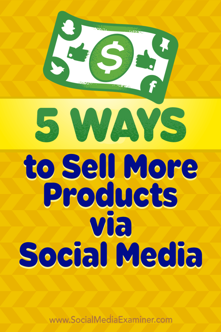 5 formas de vender más productos a través de las redes sociales: examinador de redes sociales