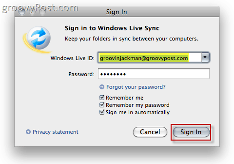 Windows Live Sync Beta en OS X