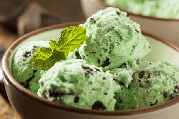 receta de helado de dieta de té verde