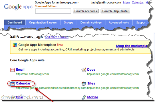 Revelar URL de dirección privada Calendario de Google Apps