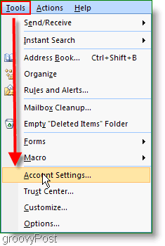 Configuración de cuenta de Microsoft Outlook 2007
