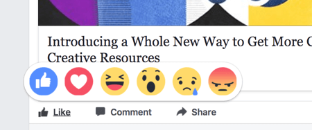 Las reacciones de Facebook afectan la clasificación de su contenido un poco más que los me gusta.