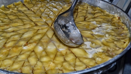 ¡La forma más fácil de hacer un sorbete dulce! ¿Se vierte el sorbete dulce caliente? Sorbete de baklava ...