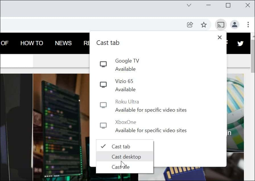 Transmitir Windows 11 a Chromecast