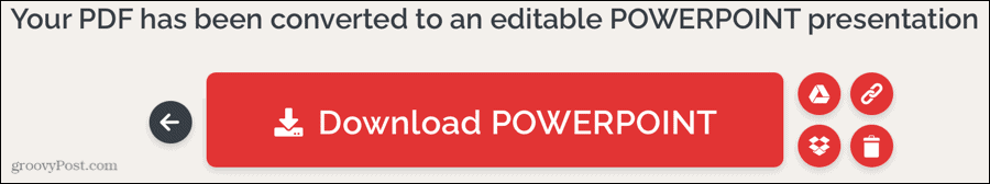 iLovePDF PDF convertido a PowerPoint