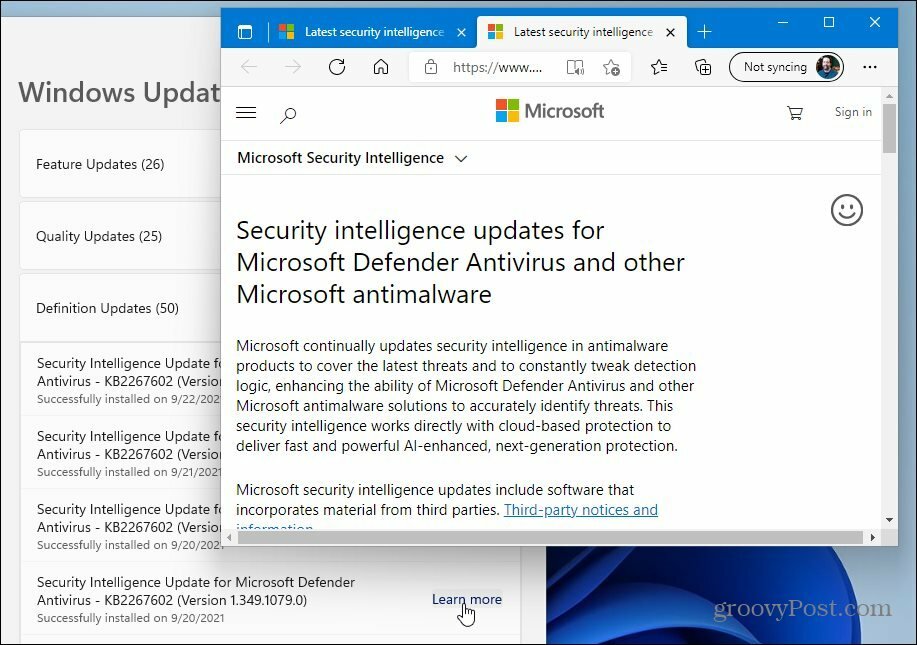 Más información sobre la actualización de Windows