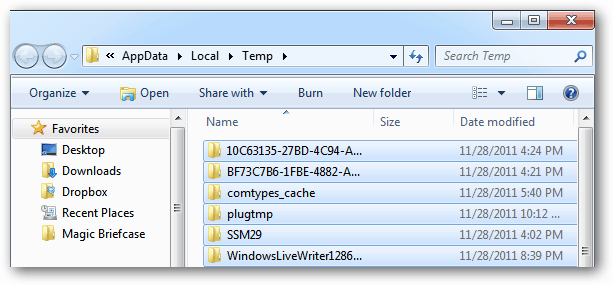 Windows: limpie los archivos temporales que la limpieza del disco no