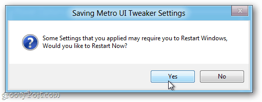 ajustar la configuración de metro ui tweaker