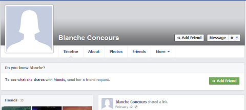 perfil de facebook blanche concours