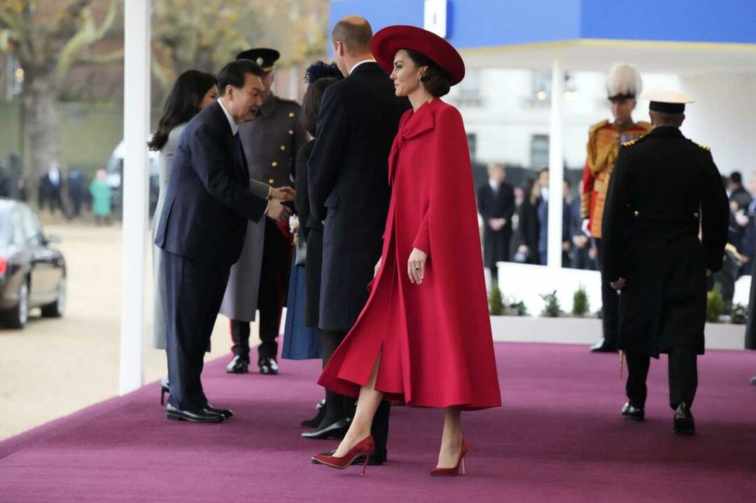 Vestido rojo de Kate Middleton