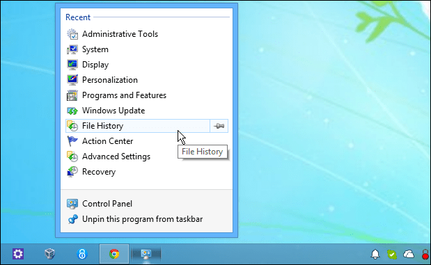 Cómo anclar el panel de control a la barra de tareas de Windows