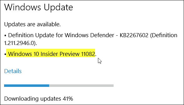 Windows 10 Insider Preview Build 11082 (Redstone) Disponible ahora