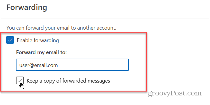 Reenviar correo electrónico automáticamente 