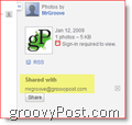 Correo electrónico de invitación de Google Picasa:: groovyPost.com