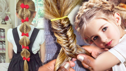 ¿Cuáles son los peinados de los niños que se pueden hacer en casa? Peinados escolares prácticos y fáciles.