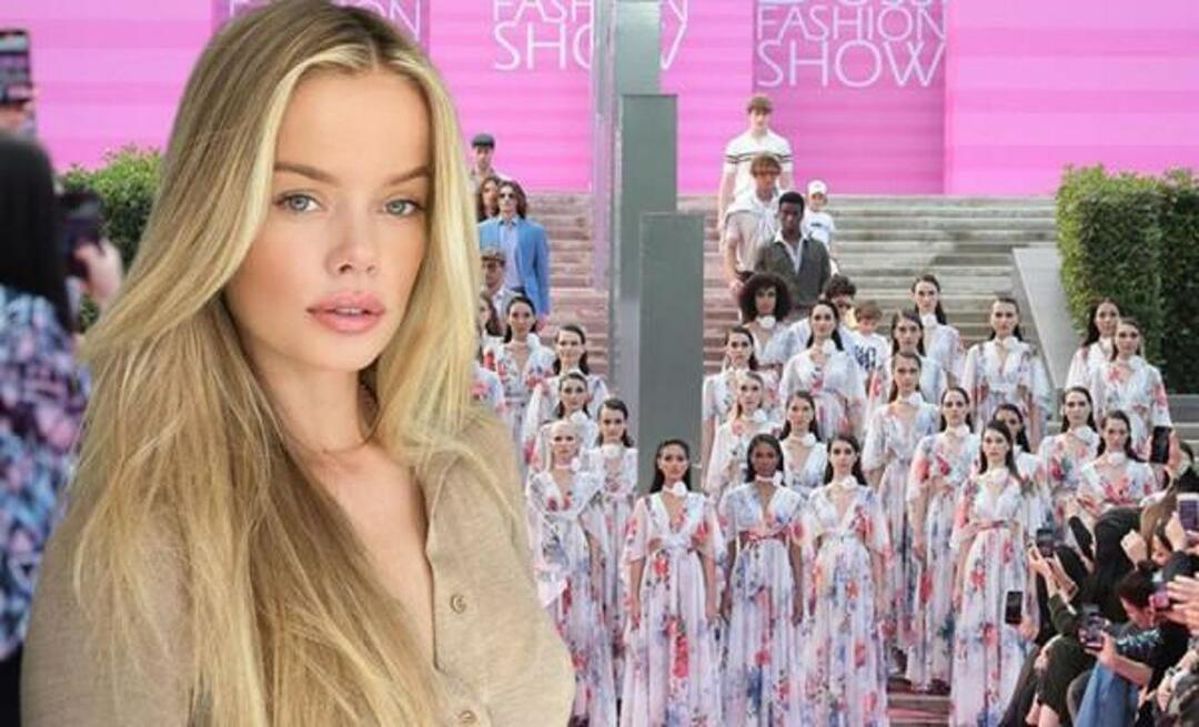 ¡La mundialmente famosa modelo Frida Aasen, que subirá al podio en Antalya, no rompió la tradición! "Hola Türkiye"