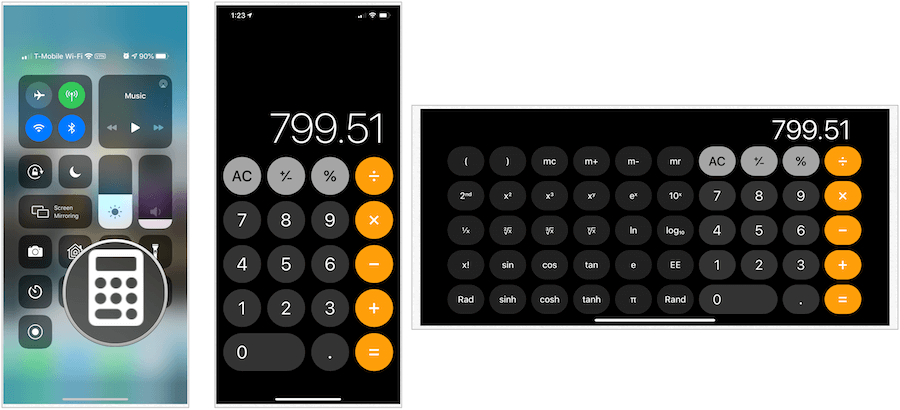 calculadoras iPhone