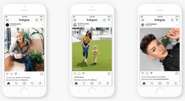 Anuncios de contenido de marca de Instagram: nuevas asociaciones publicitarias para marcas e influyentes: examinador de redes sociales