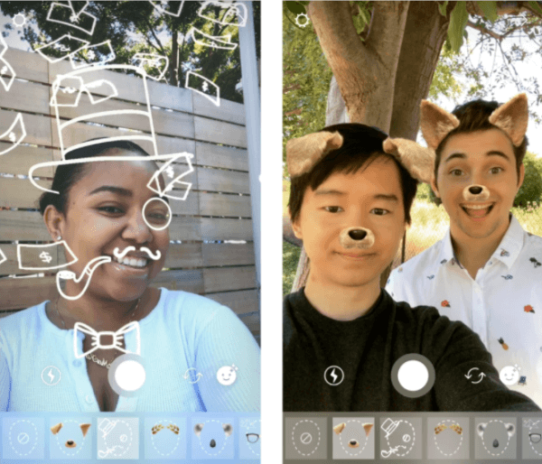 La cámara de Instagram lanzó dos nuevos filtros faciales que se pueden usar en todos los productos de fotos y videos de Instagram.