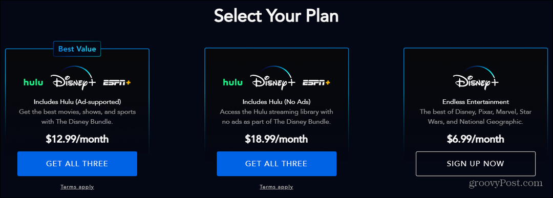 Disney Plus agrega un nuevo plan combinado con Hulu sin publicidad