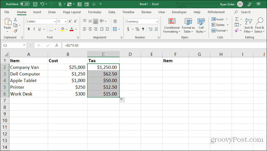 llenar celdas en excel