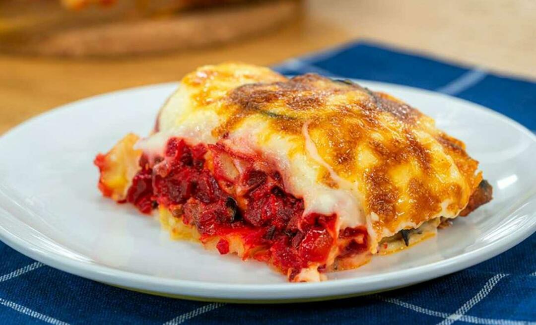 Cómo hacer moussaka de remolacha ¡Prueba la moussaka de remolacha roja así!