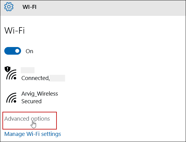 Configuración avanzada WiFi