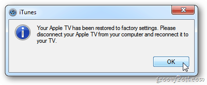 Actualización de Apple TV completa
