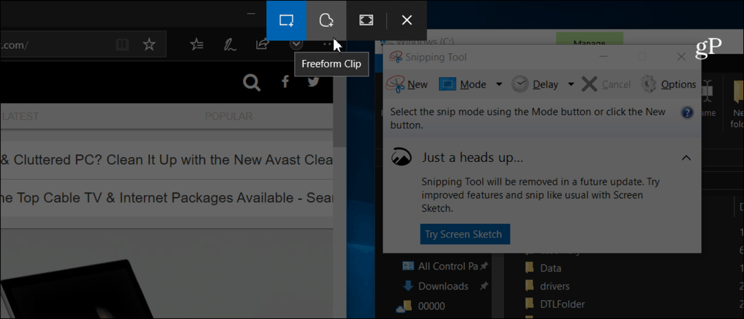 Captura y anota capturas de pantalla con la nueva herramienta Snip & Sketch Tool en Windows 10