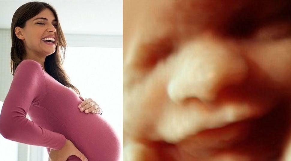 imagen del bebe en el vientre