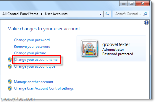 Cómo cambiar su nombre de usuario en Windows 7
