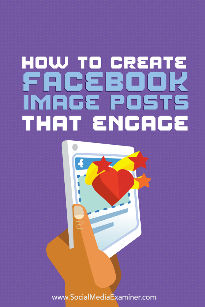 cómo crear publicaciones de imágenes de Facebook que involucren