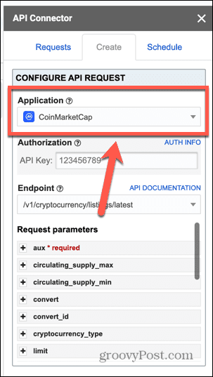 aplicación de conector api