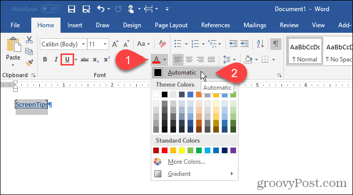 Cambiar el formato del texto en Word